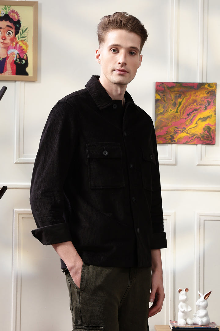 Corduroy:  Black Jacket
