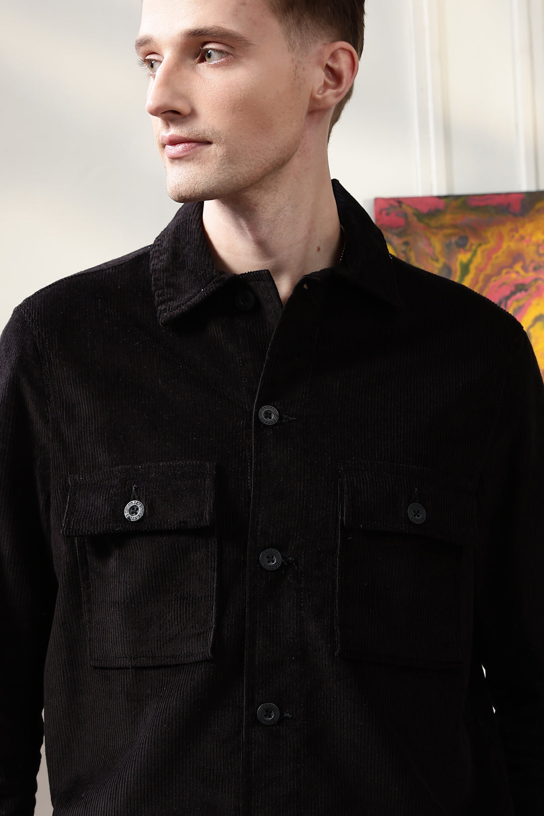 Corduroy:  Black Jacket