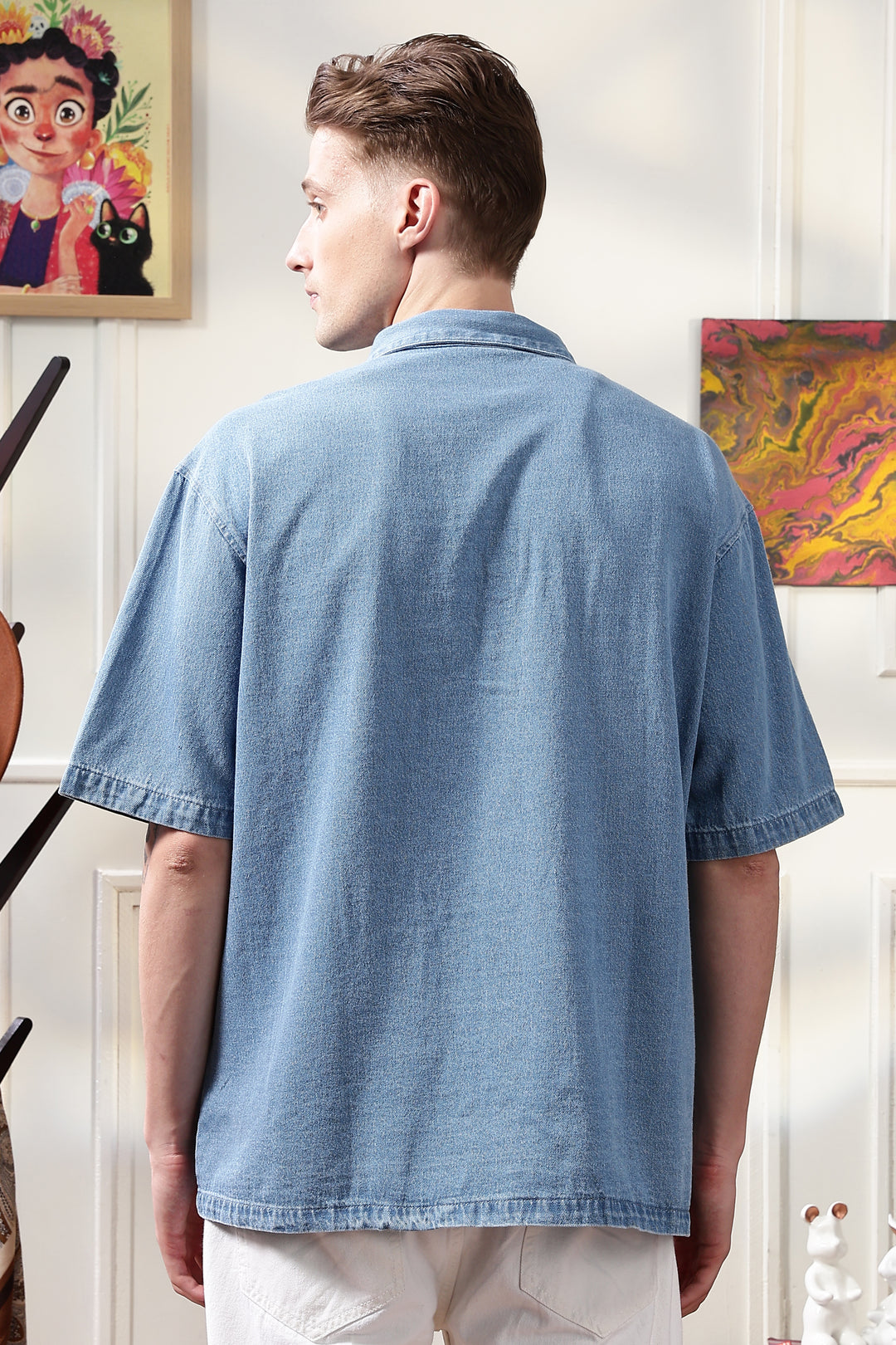 Denims: Ice Utility Oversized Shirt