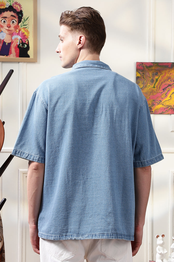 Denims: Ice Utility Oversized Shirt