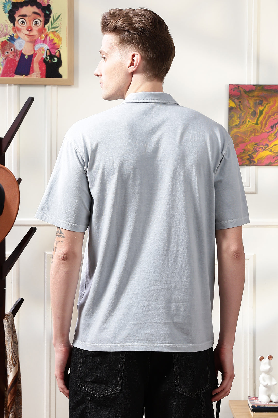 Wander: Over-dyed Blue Polo