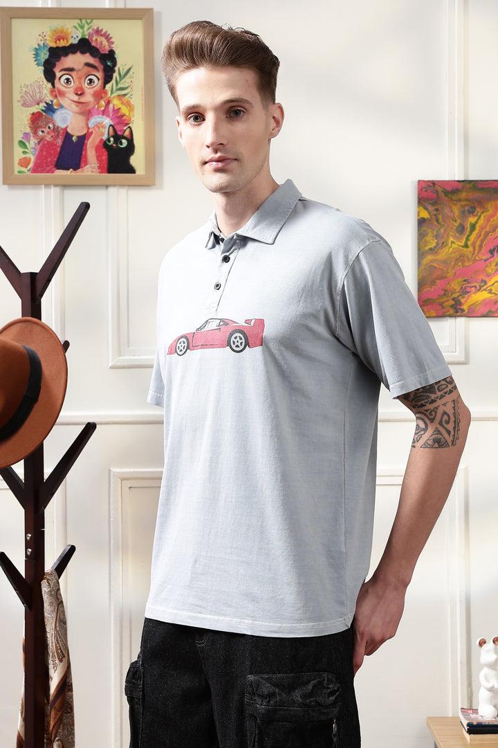 Wander: Over-dyed Blue Polo