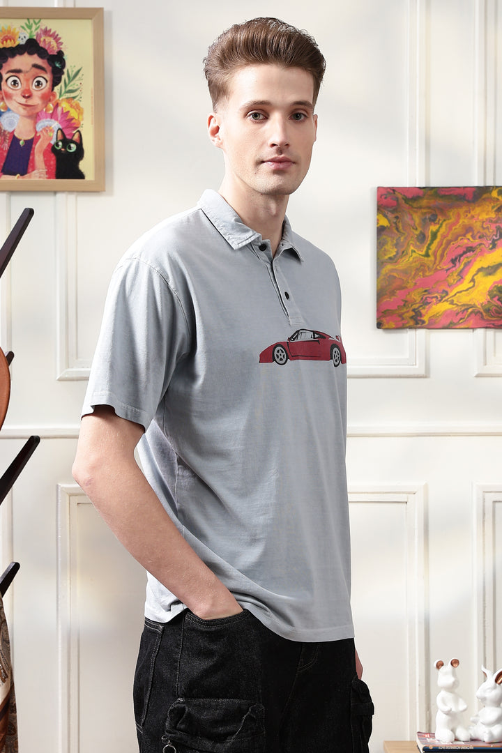 Wander: Over-dyed Blue Polo