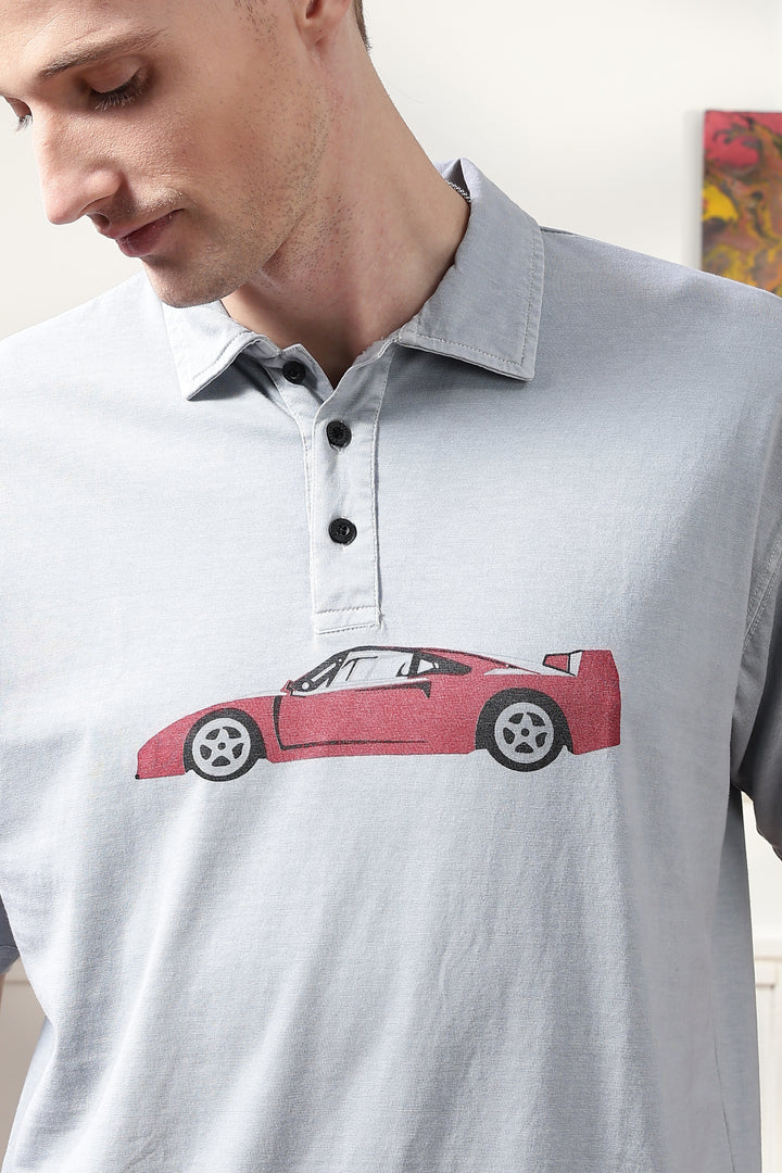 Wander: Over-dyed Blue Polo