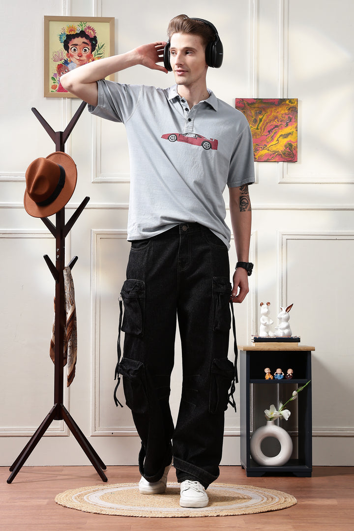 Wander: Over-dyed Blue Polo