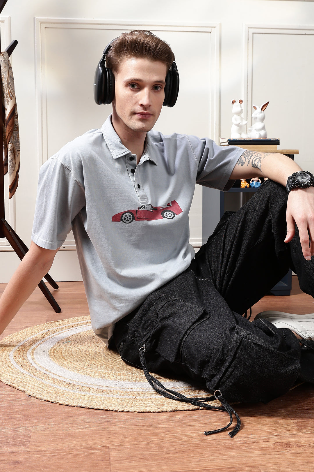 Wander: Over-dyed Blue Polo