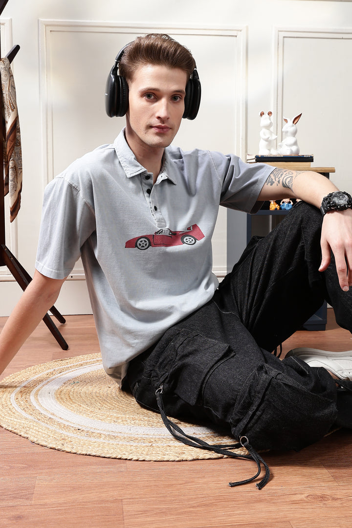 Wander: Over-dyed Blue Polo