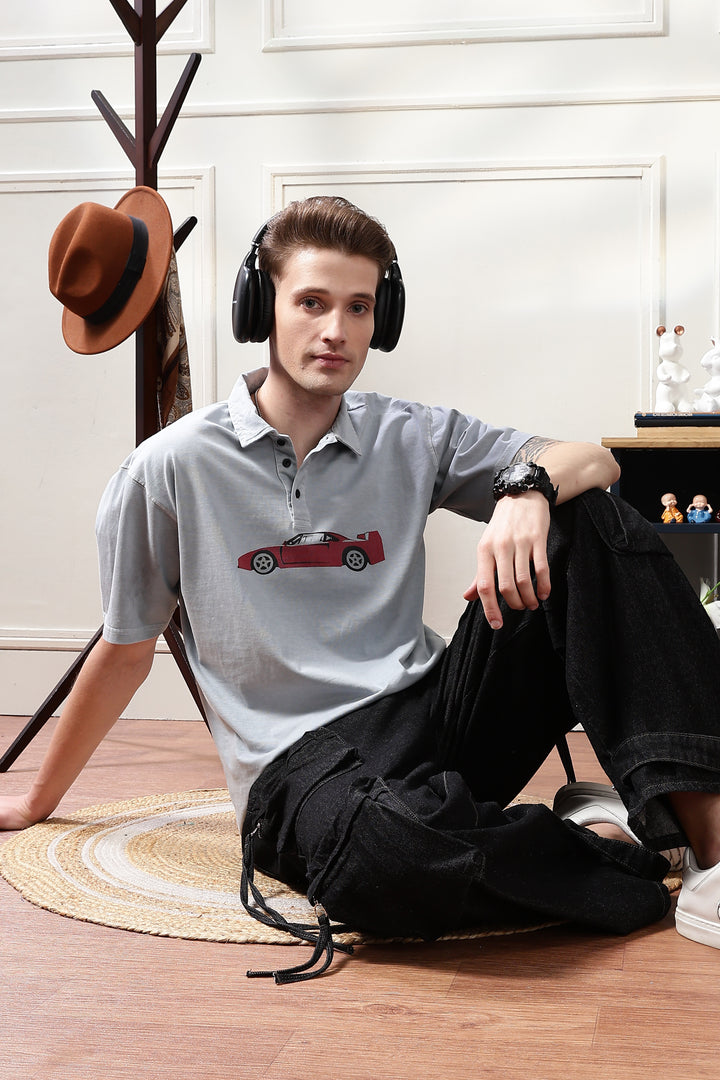 Wander: Over-dyed Blue Polo