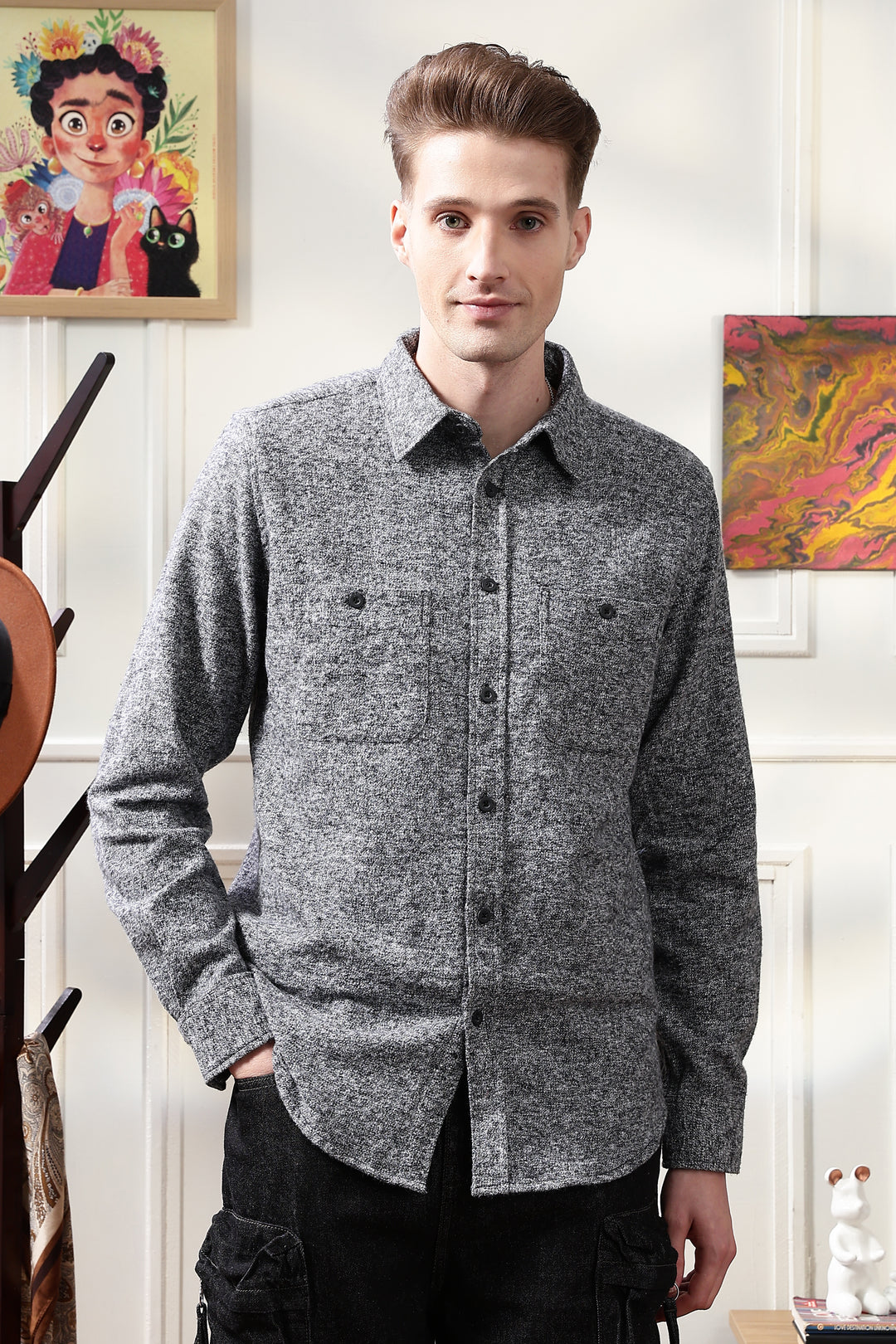 Flannel: Grey Shirt