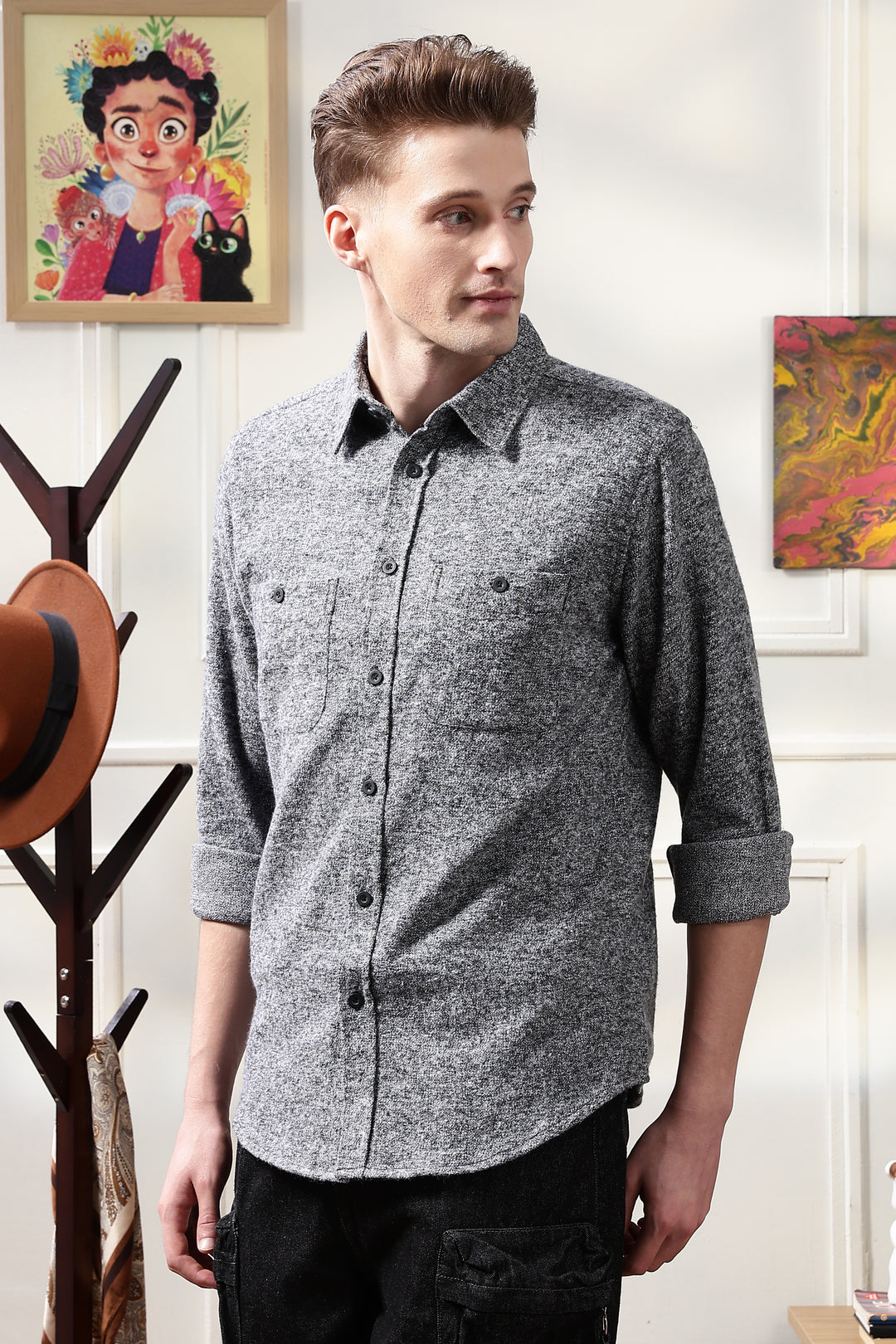 Flannel: Grey Shirt