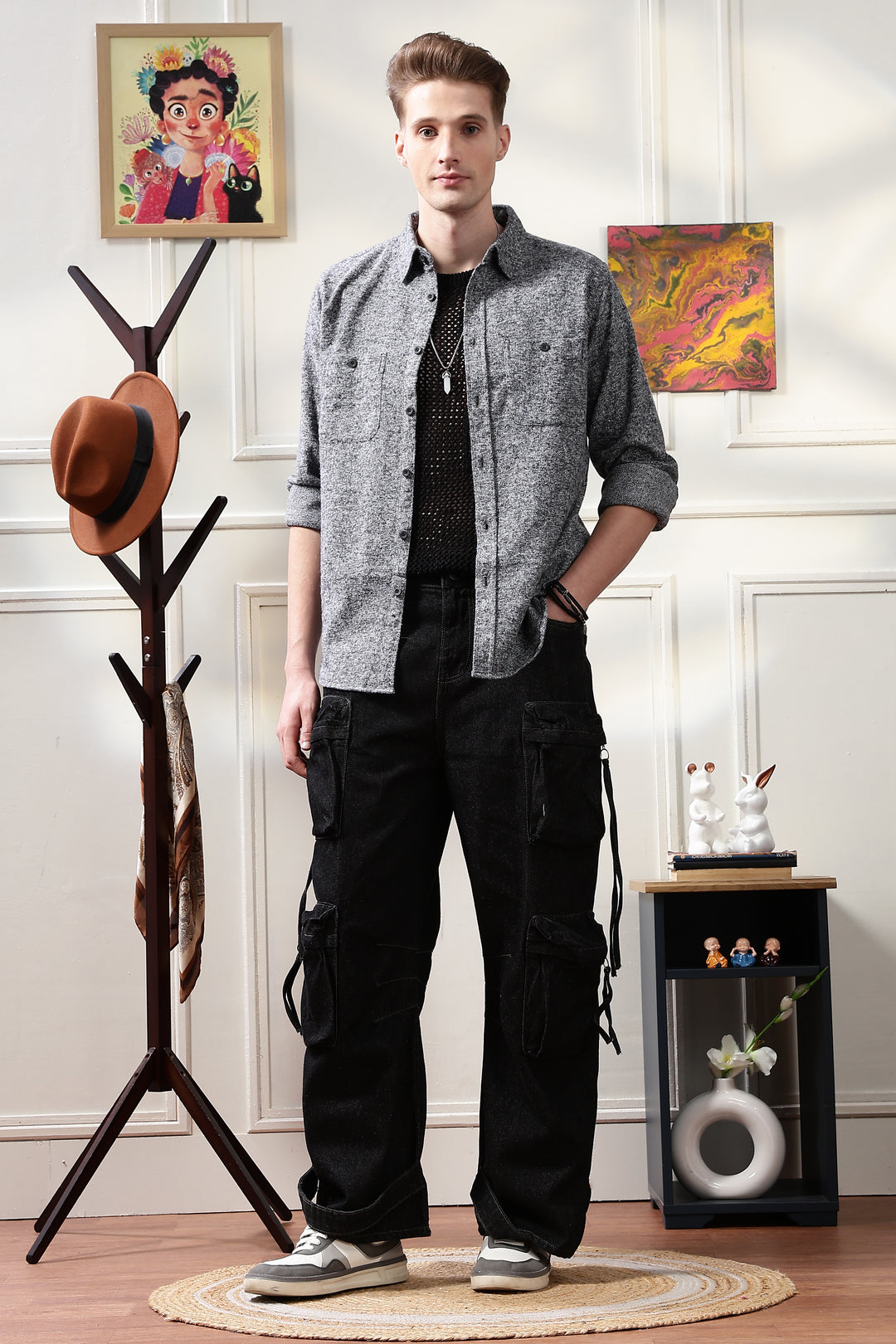 Flannel: Grey Shirt