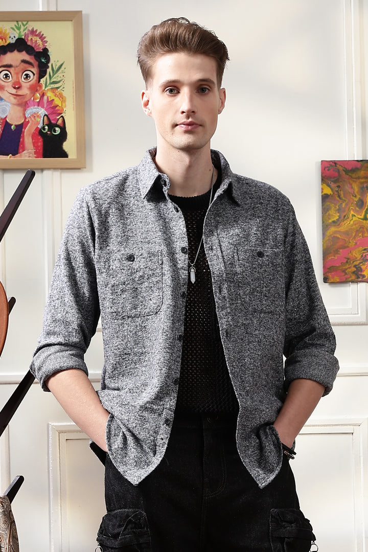 Flannel: Grey Shirt