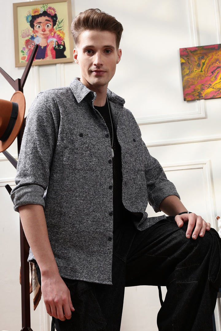 Flannel: Grey Shirt
