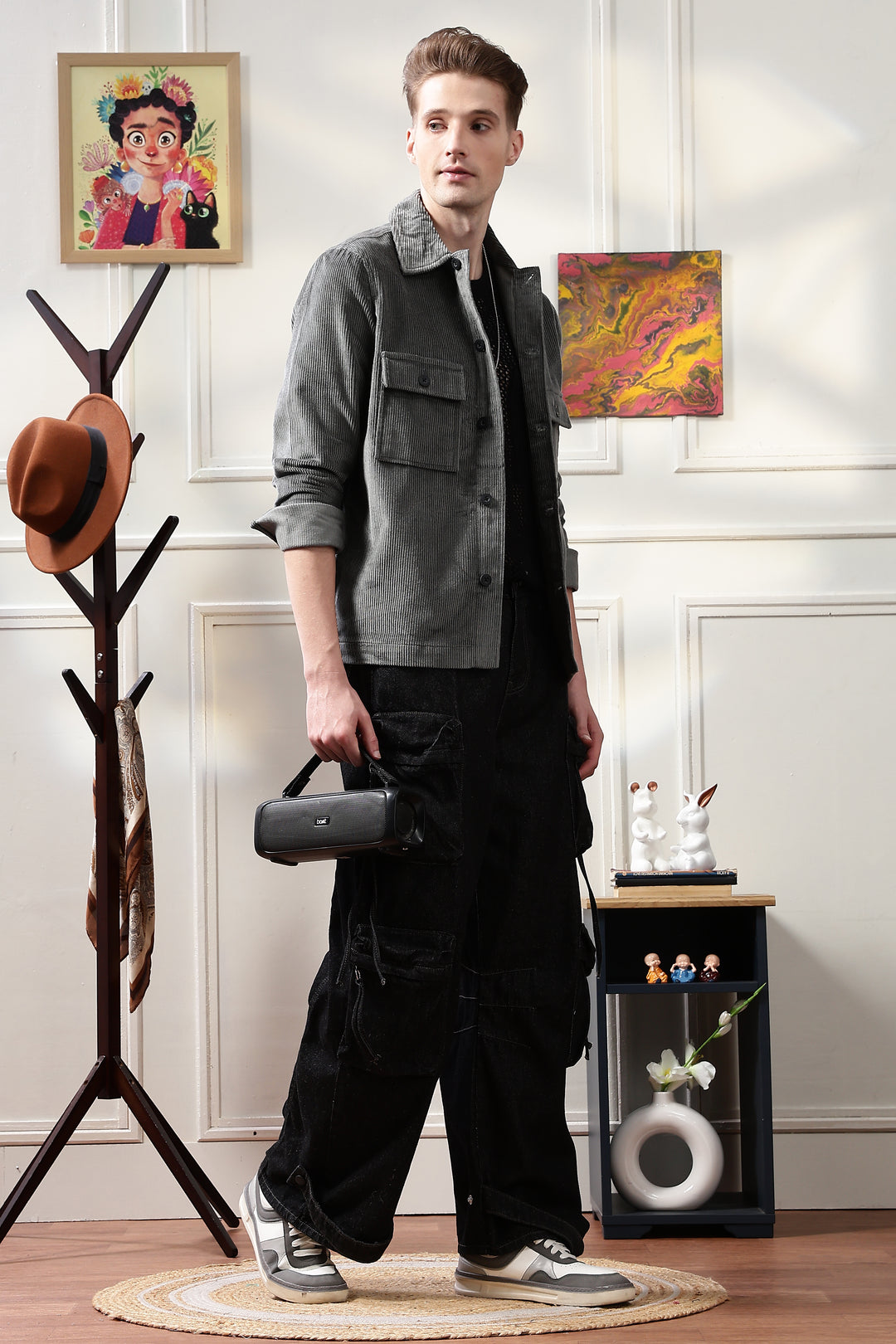 Corduroy: Dark  Grey Jacket