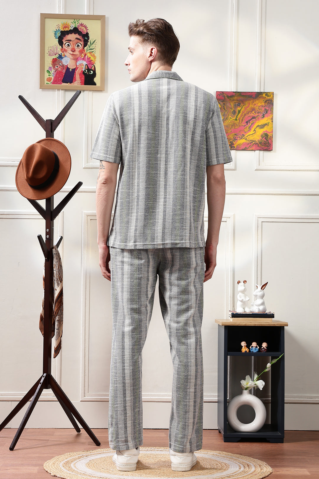 Stripes Jaquard Co-ord Set
