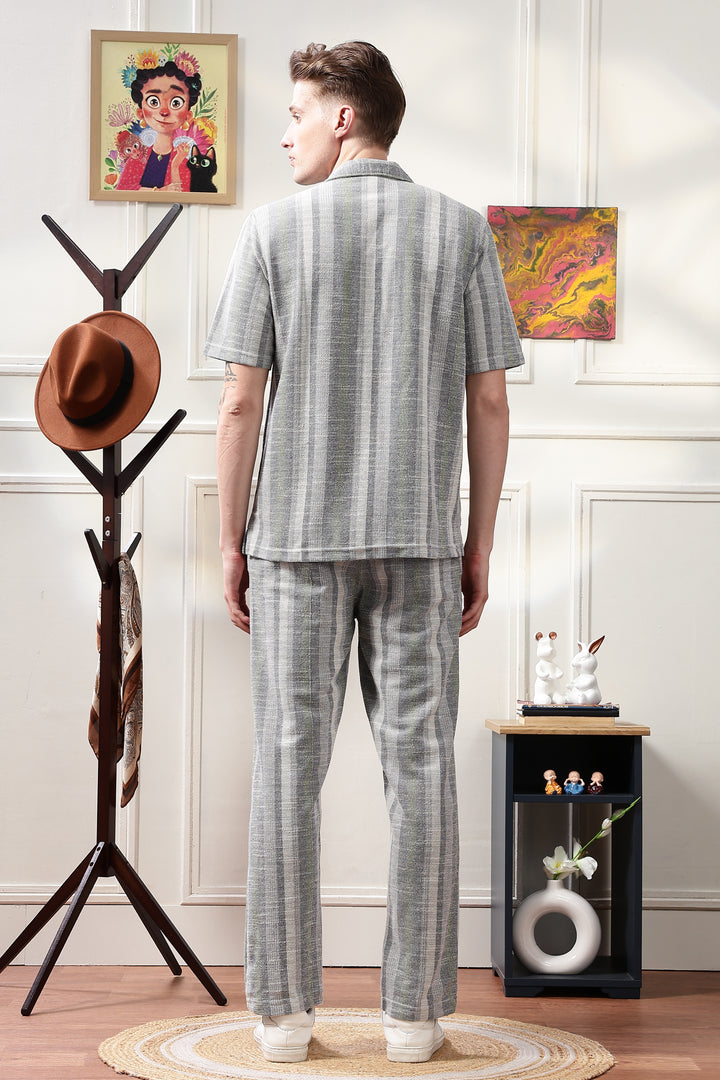 Stripes Jaquard Co-ord Set