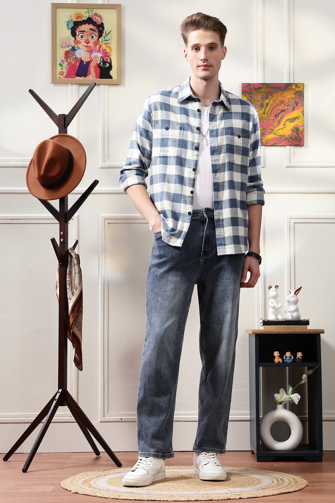 Flannel: Blue Checks Shirt