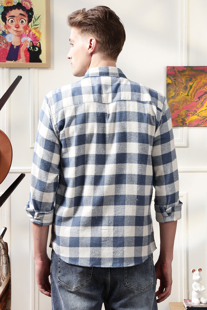 Flannel: Blue Checks Shirt