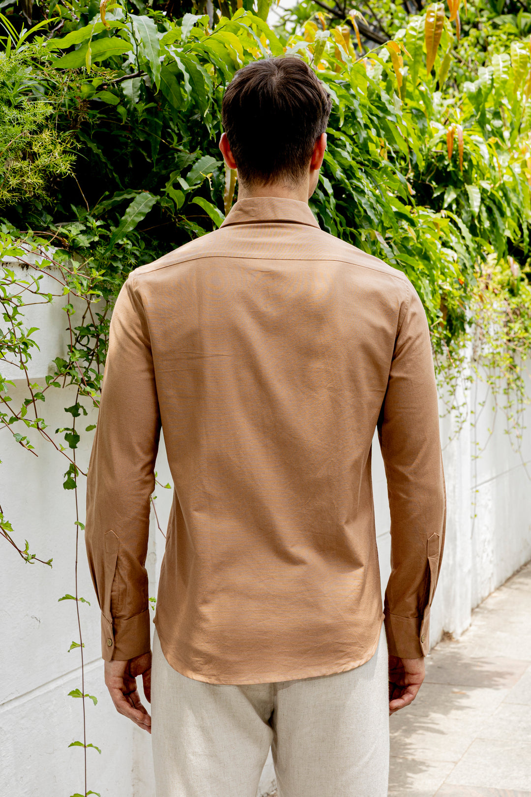 Unrefined Beauty Brown Printed Linen Shirt