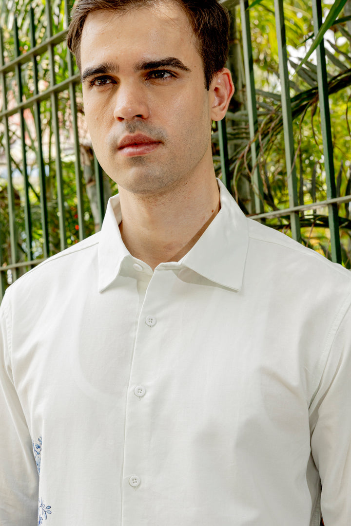 Greek Landscape : Oxford Printed Shirt