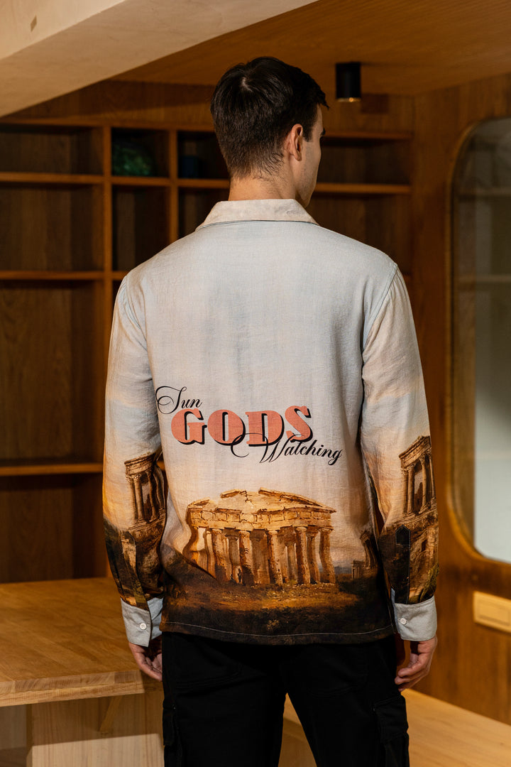Greek God : Textured Fabric Shirt