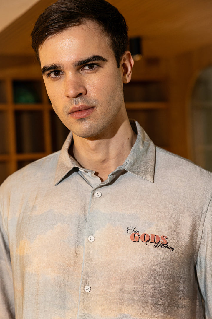 Greek God : Textured Fabric Shirt