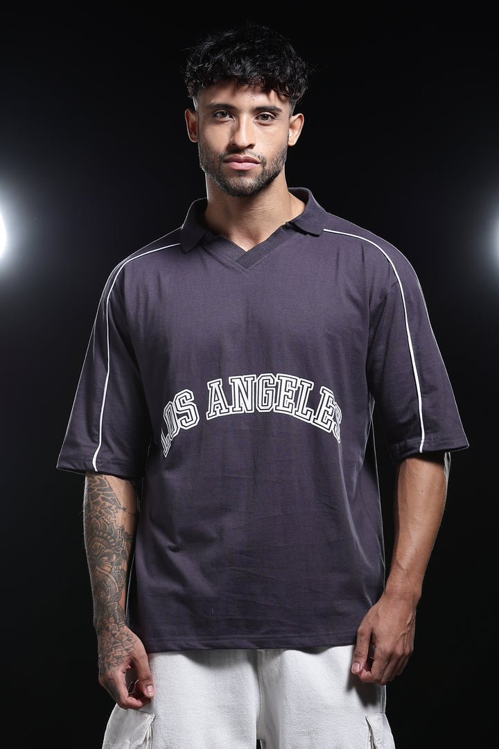 Los Angeles: Oversized Polo Shirt