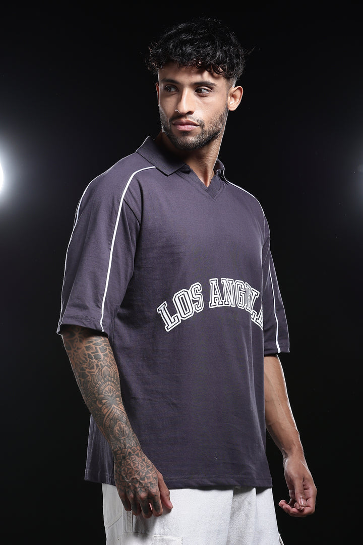 Los Angeles: Oversized Polo Shirt
