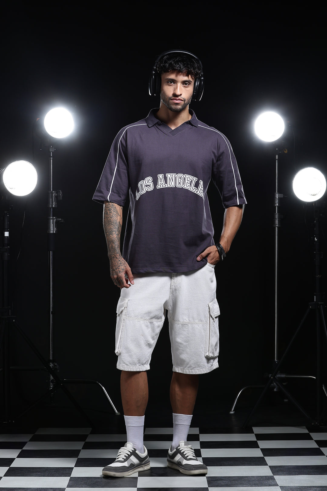 Los Angeles: Oversized Polo Shirt