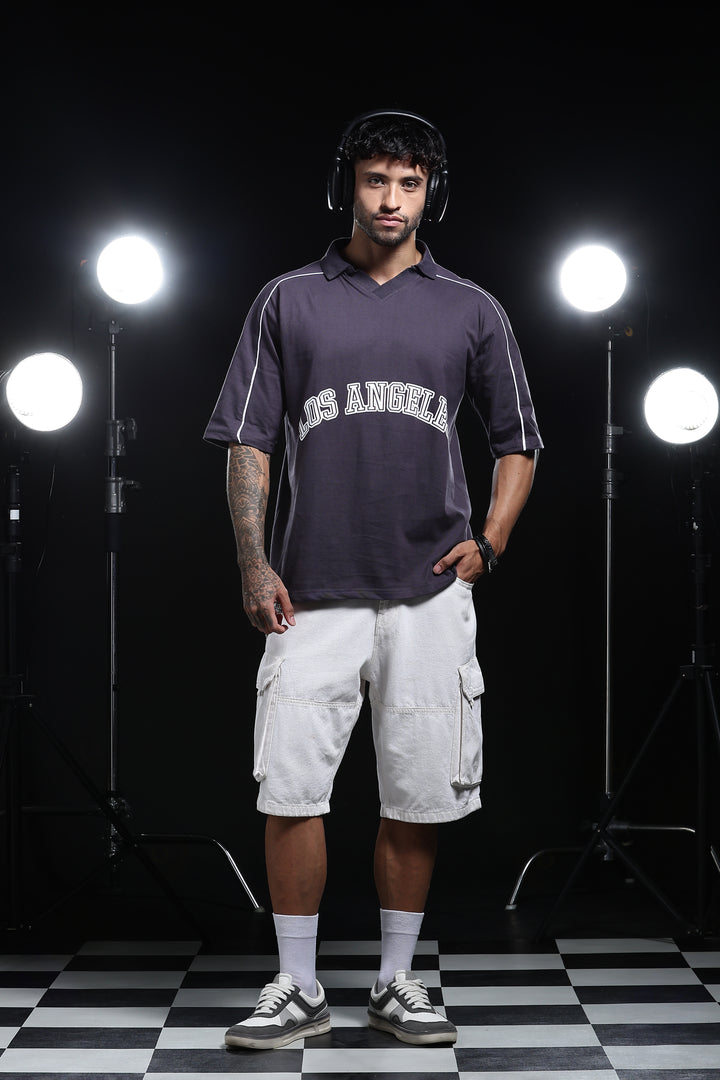 Los Angeles: Oversized Polo Shirt