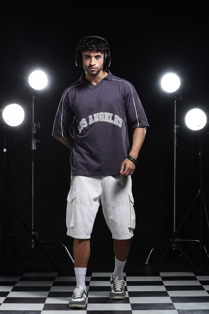 Los Angeles: Oversized Polo Shirt