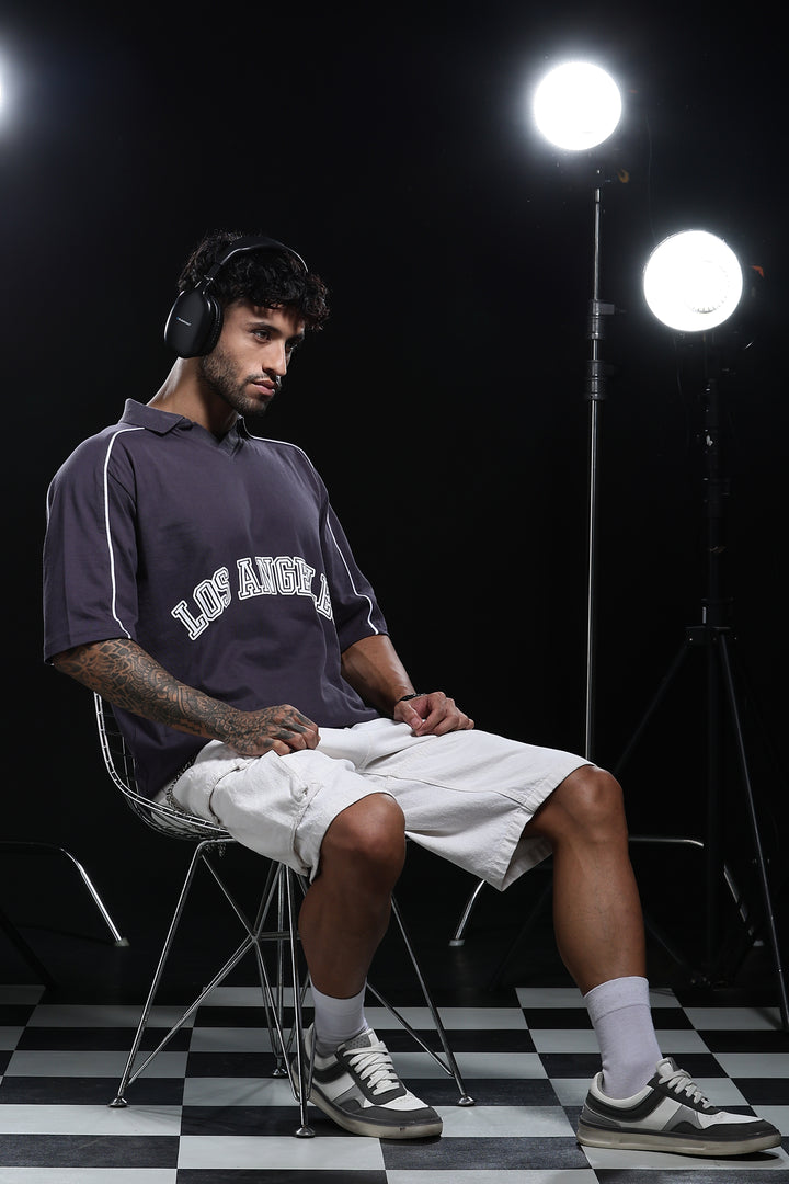 Los Angeles: Oversized Polo Shirt