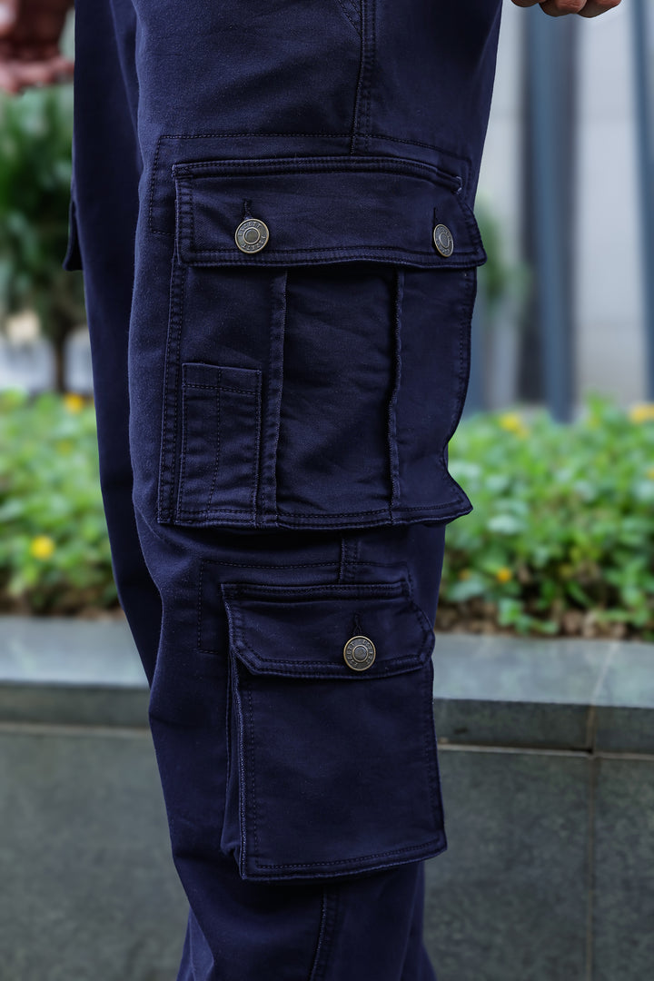 Over Dyed : Navy Cargo Pants