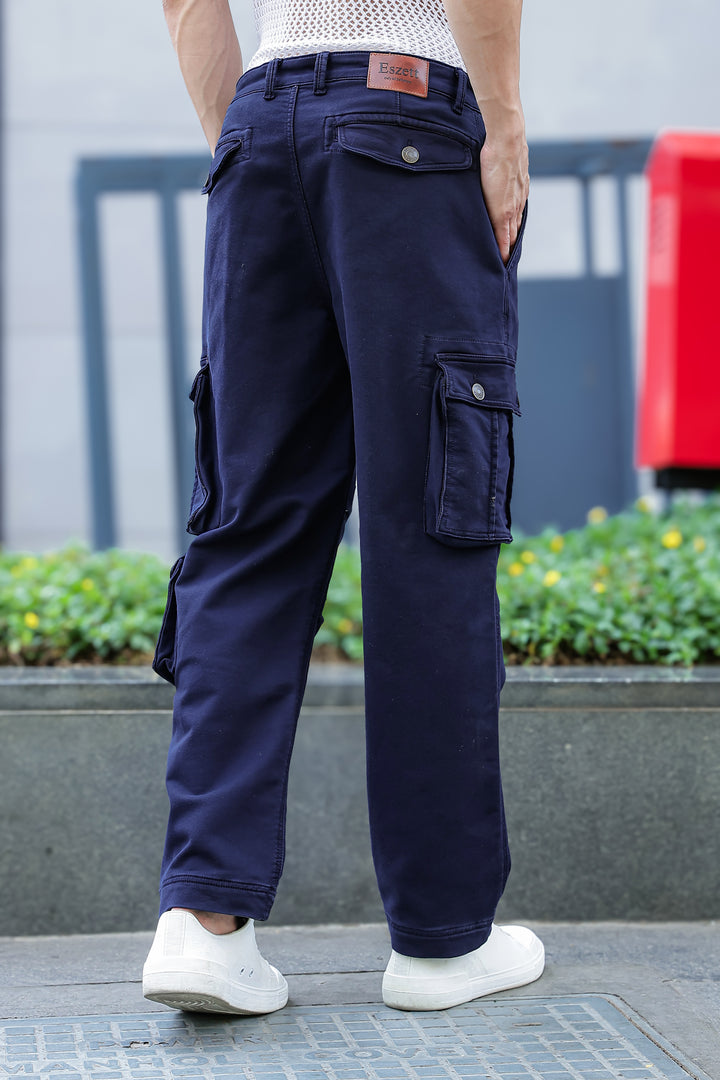 Over Dyed : Navy Cargo Pants