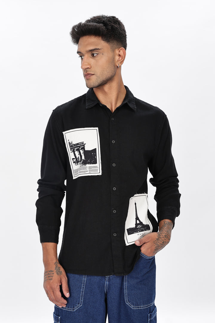 Denims: Black Holiday Shirt