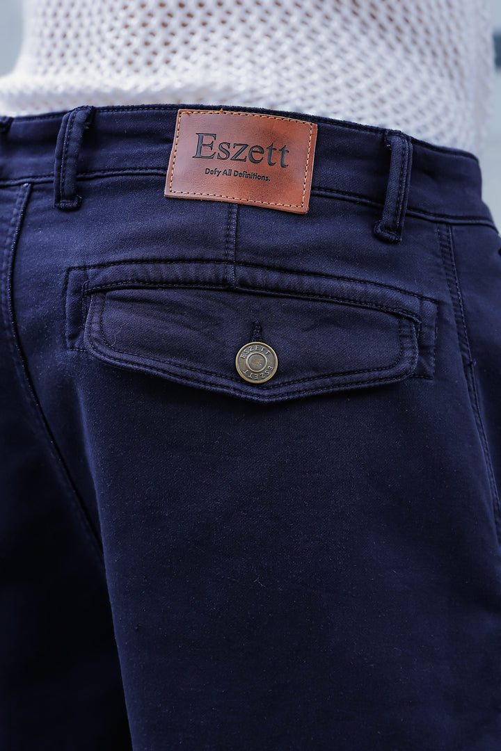 Over Dyed : Navy Cargo Pants