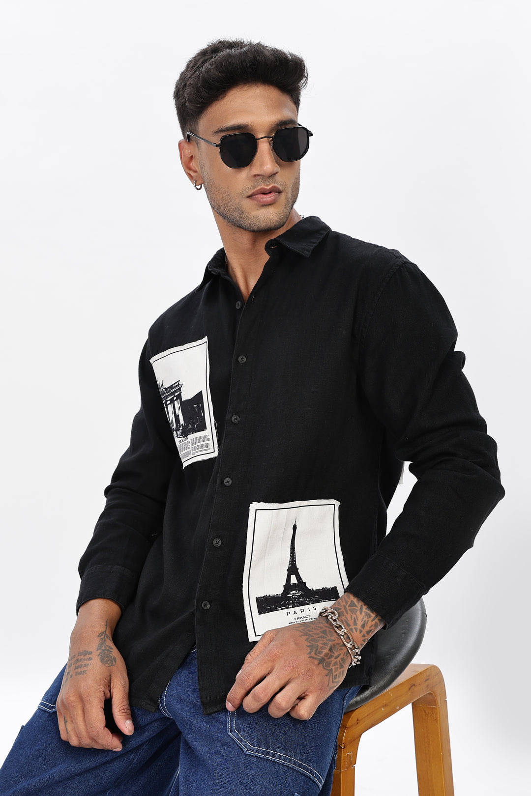 Denims: Black Holiday Shirt