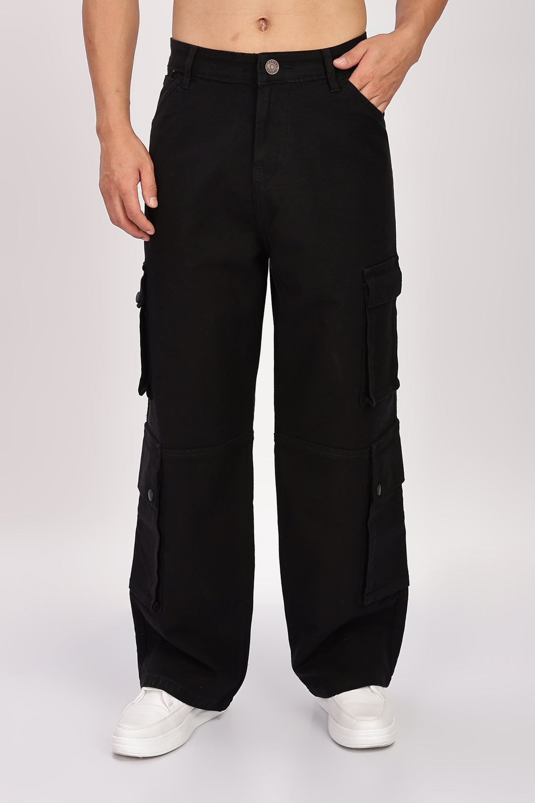 Classic: Black Twill Cargo Pants