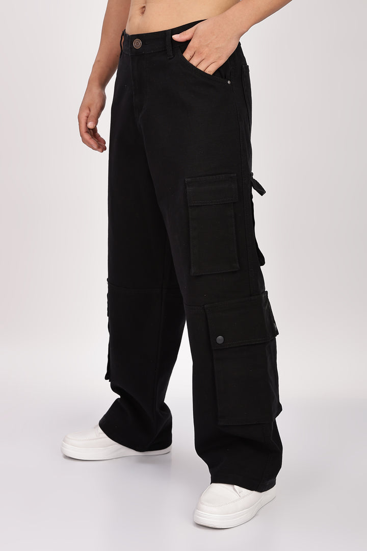 Classic: Black Twill Cargo Pants
