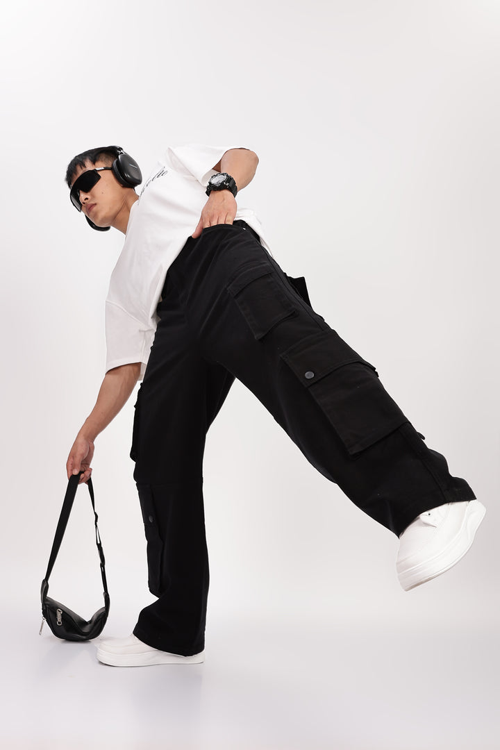 Classic: Black Twill Cargo Pants