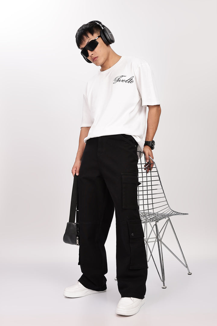 Classic: Black Twill Cargo Pants