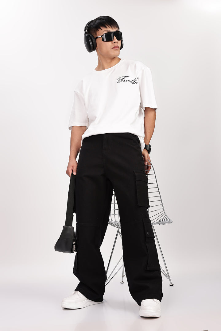 Classic: Black Twill Cargo Pants
