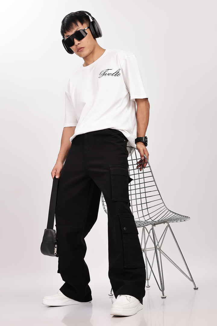 Classic: Black Twill Cargo Pants