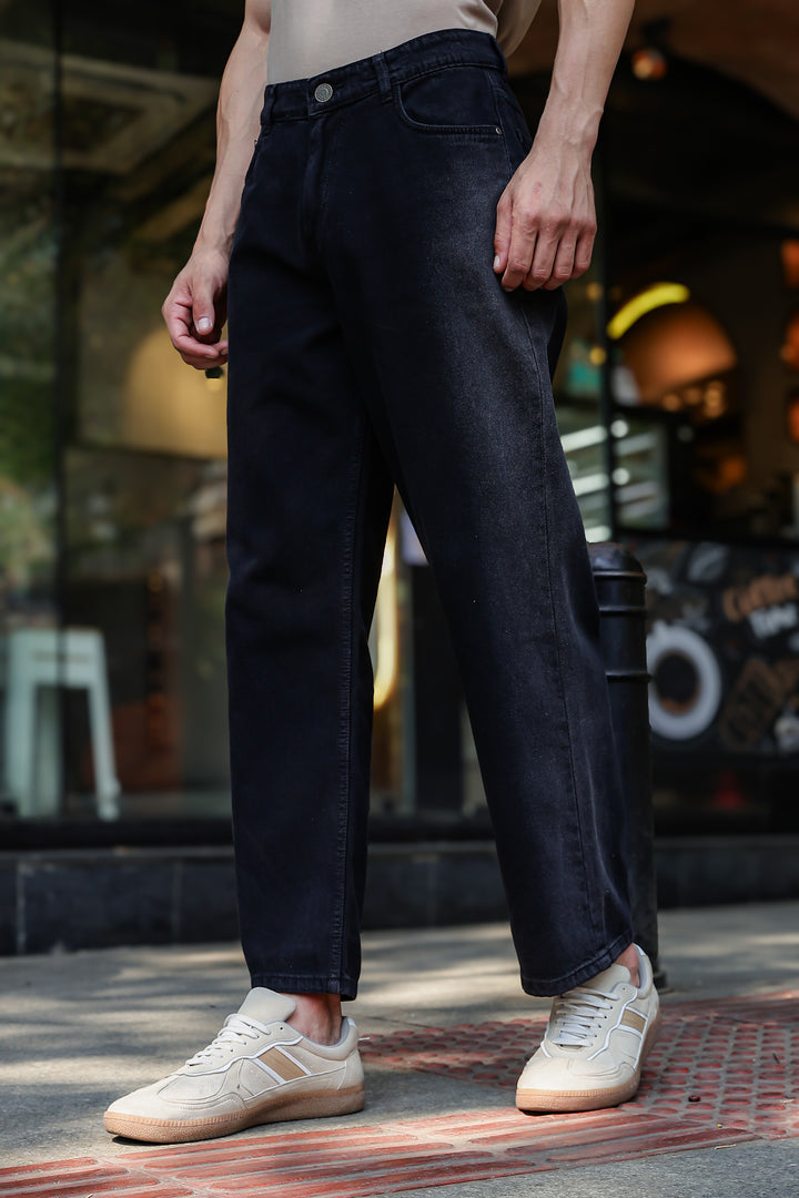 Side Faded: Black Jeans
