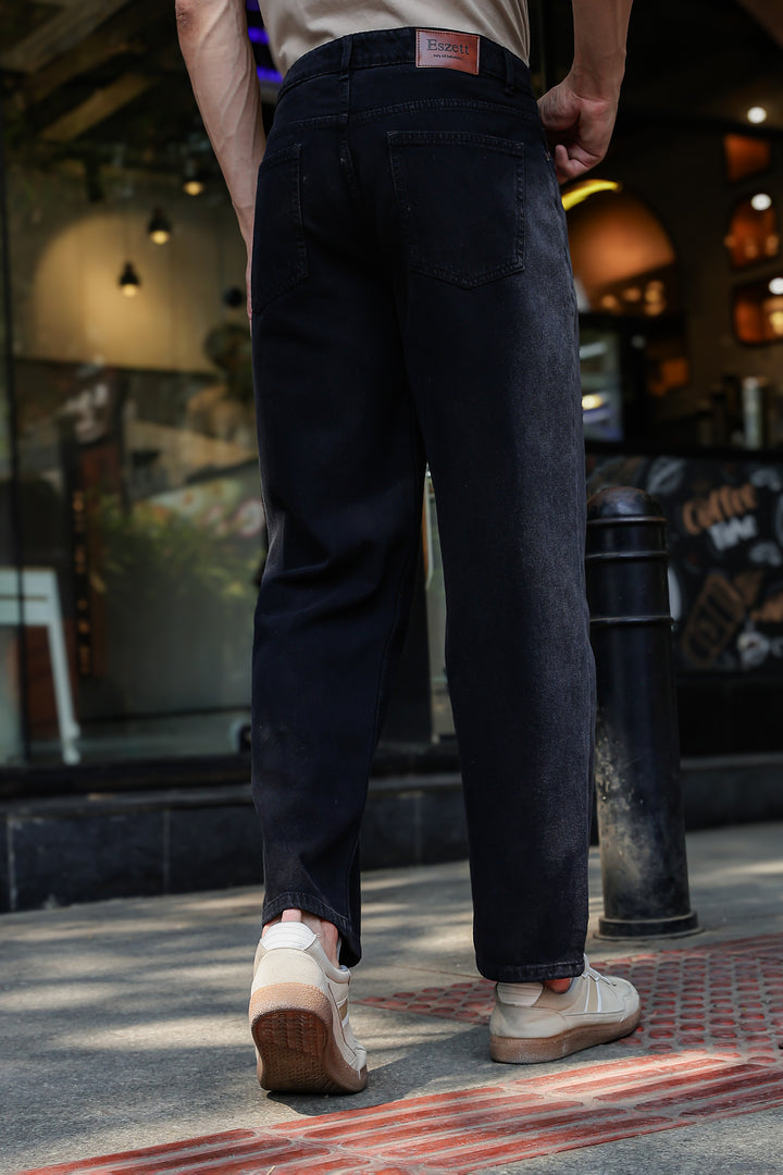 Side Faded: Black Jeans