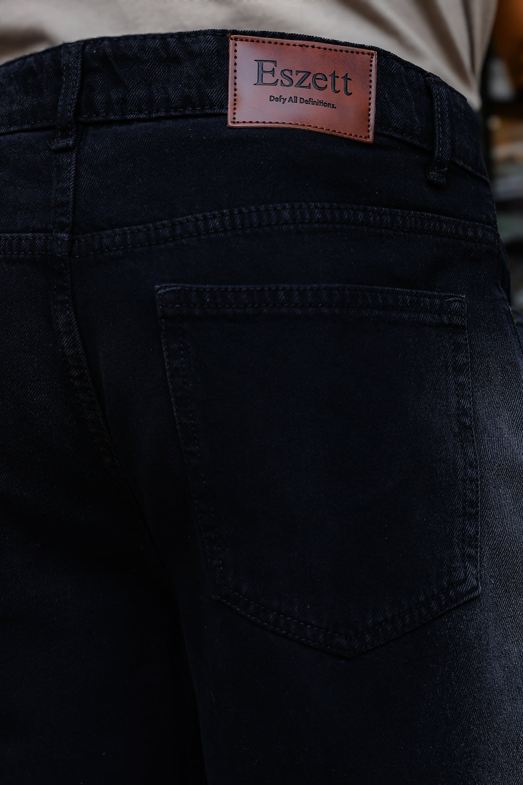 Side Faded: Black Jeans