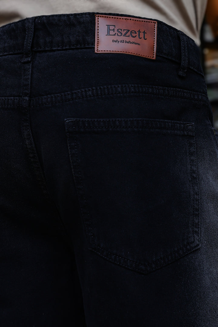 Side Faded: Black Jeans