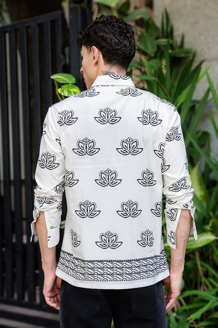 Way of Life: Printed Cotton Shirt