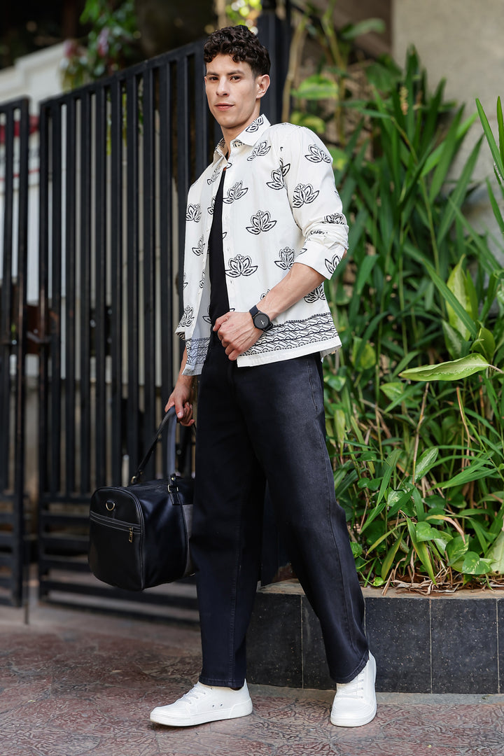 Way of Life: Printed Cotton Shirt