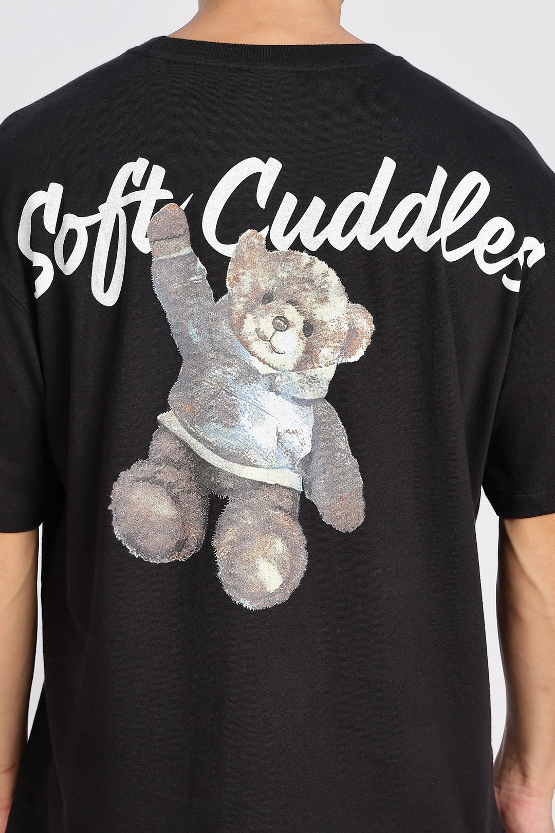 Soft Cuddles: Black Oversized T-shirt